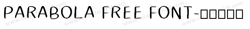 PARABOLA FREE FONT字体转换
